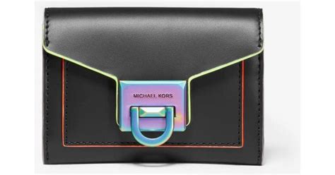 michael kors contrast trim wallet